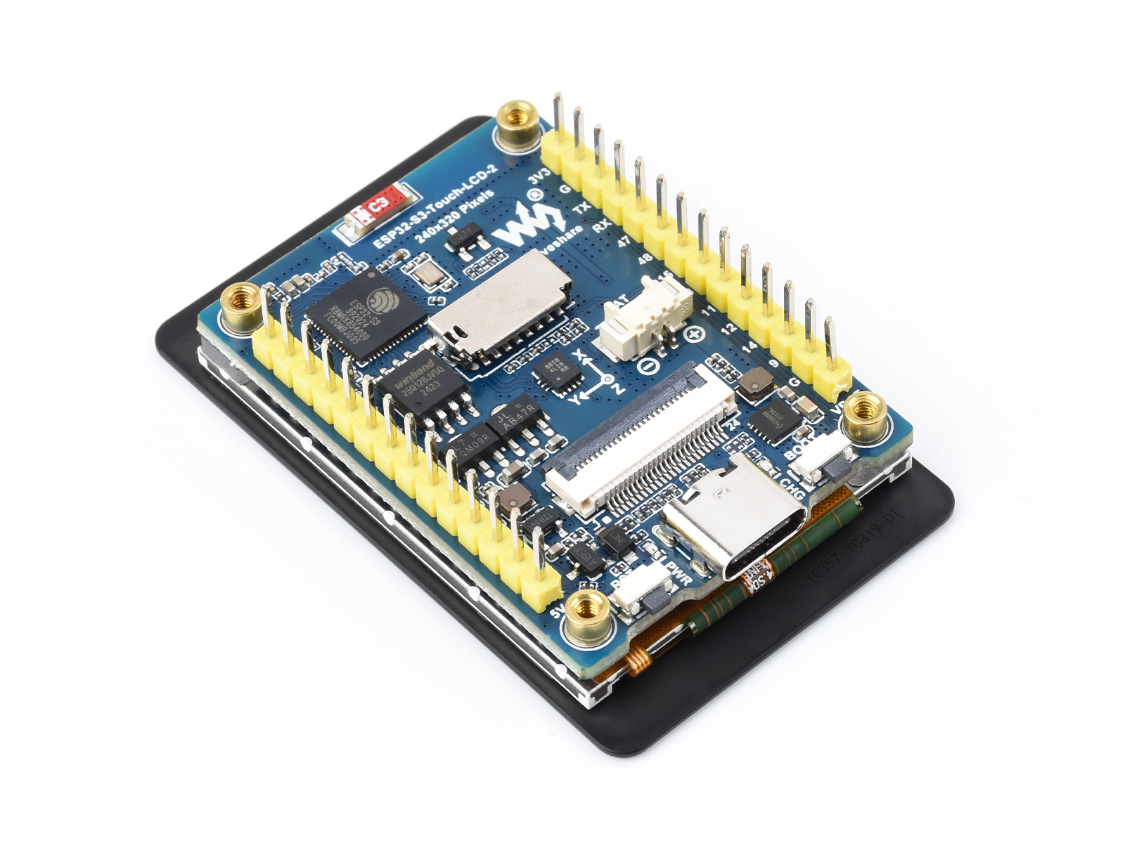Waveshare ESP32-S3 2inch Capac - Esp32 Uart Module ulasan dan harga