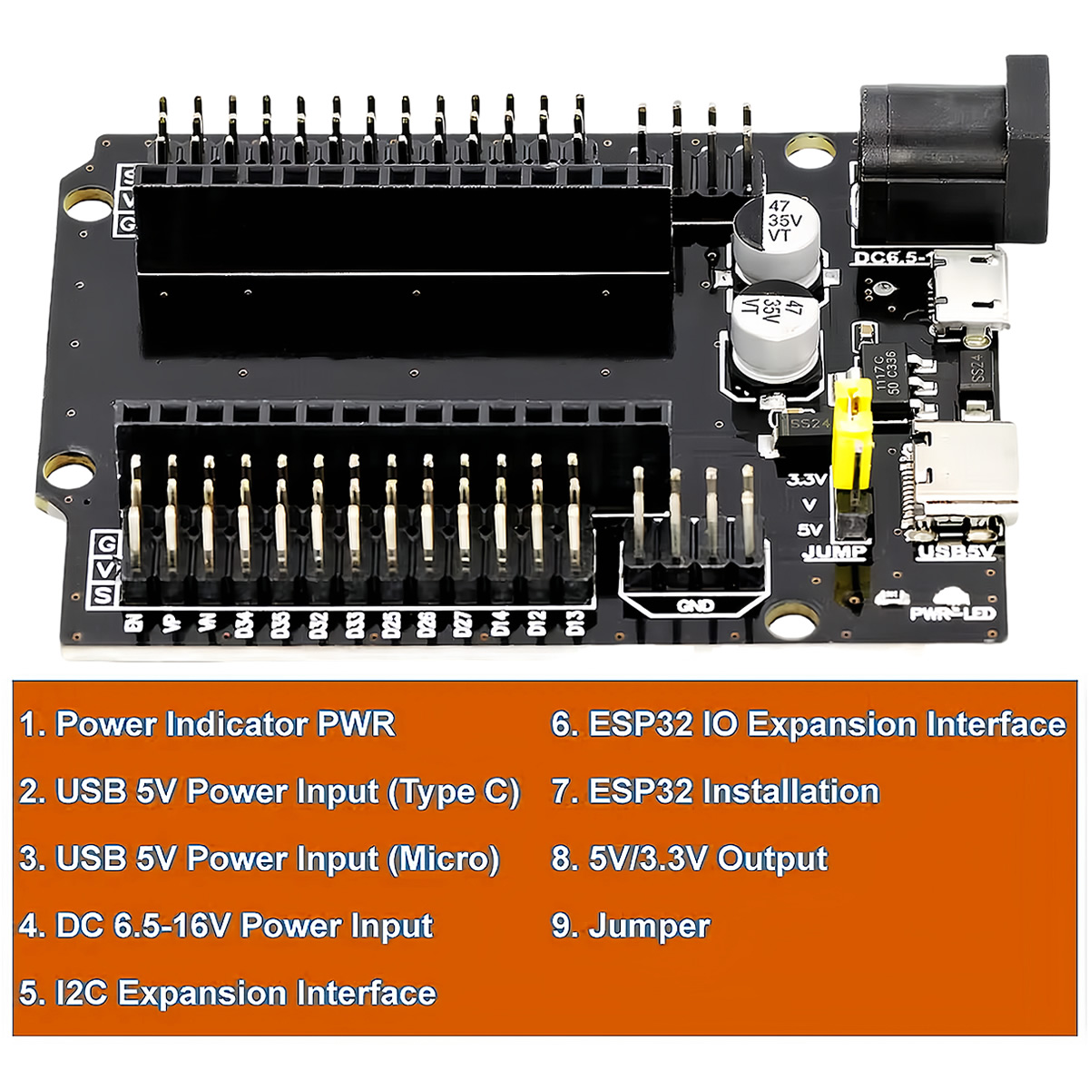 ESP32-WROOM-32 Expansion Devel - Esp32 Devkit ulasan dan harga