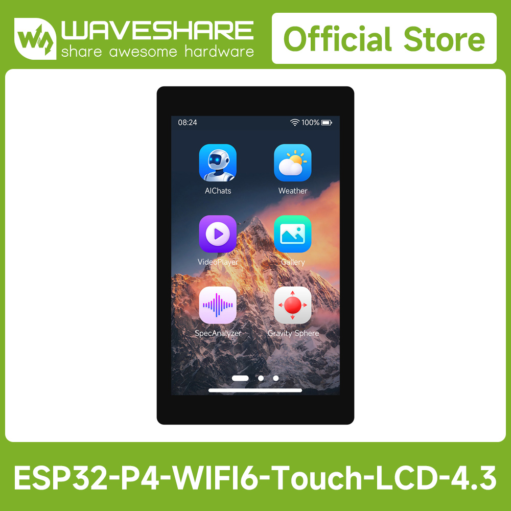 Waveshare ESP32-P4-WIFI6 4.3in - Esp32 Uart Module ulasan dan harga